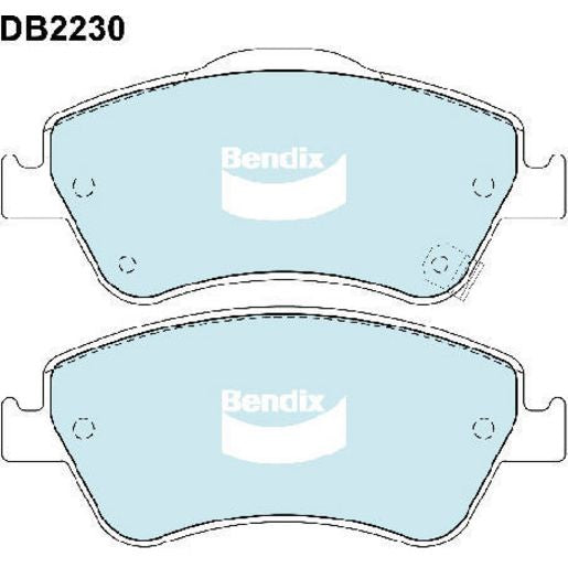 Bendix General CT Brake Pad Set Front DB2230 GCT