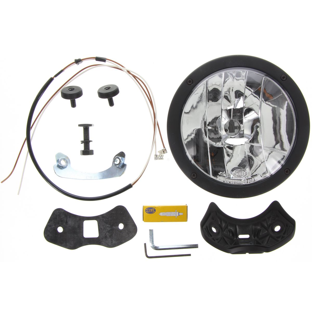HELLA Fog Light 12V Spread Beam Black 1378