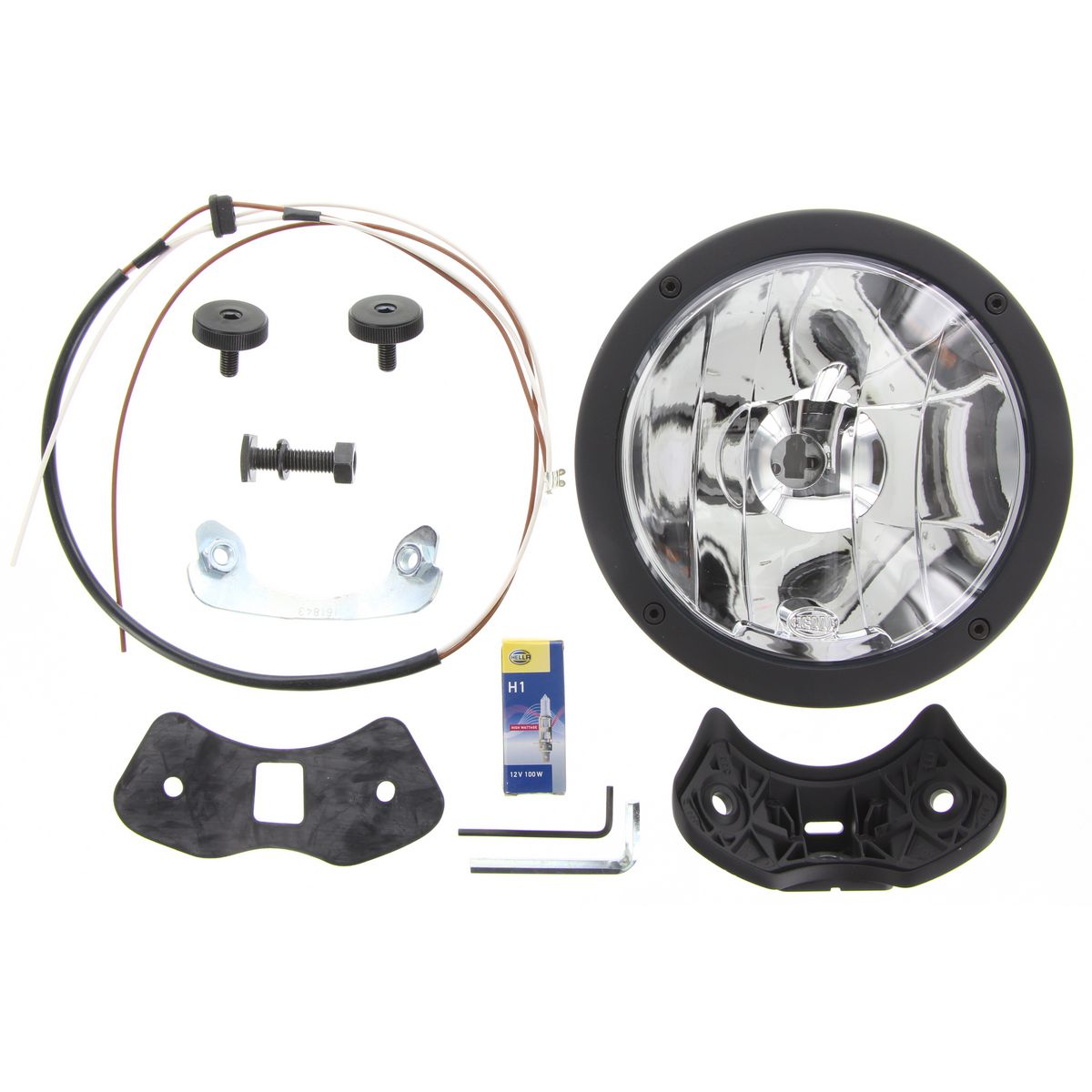 HELLA Fog Light 12V Pencil Beam Black 1380