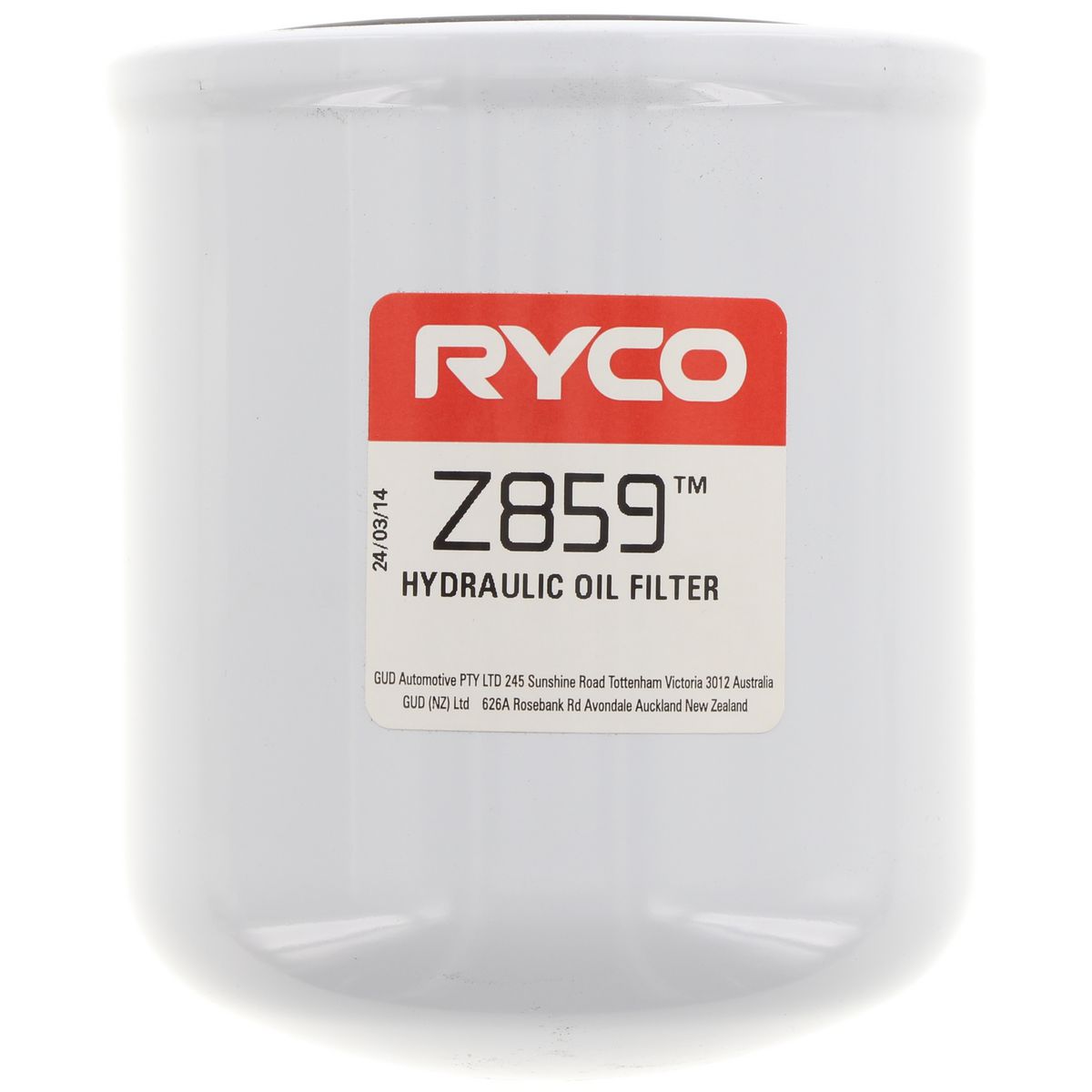 Ryco Oil Filter Heavy Duty Spin-On Hydraulic Z859