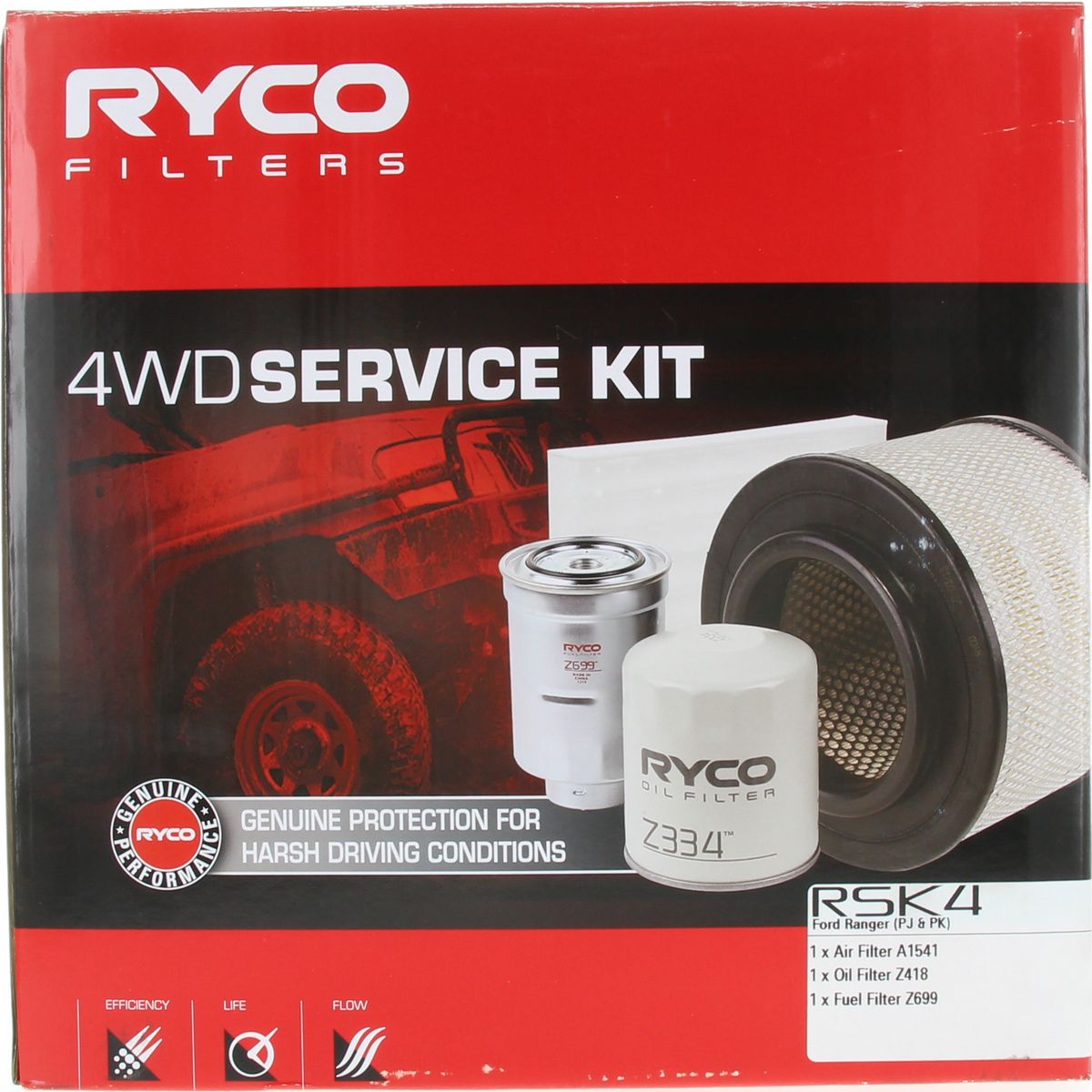 Ryco Filter Service Kit 4x4 RSK4