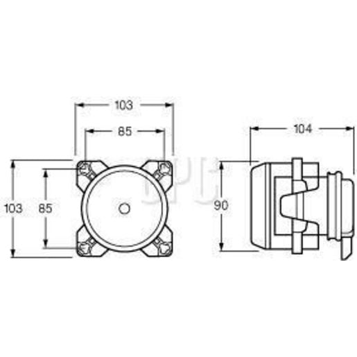 HELLA Headlamp Assembly H7 24V 1031-24V