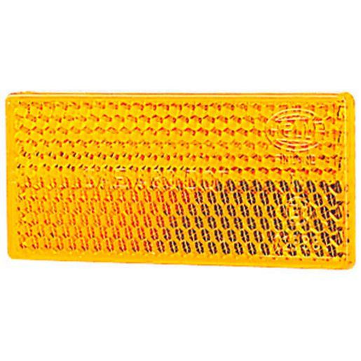 HELLA Reflector 70mmx31.5mm Amber Self Adhesive 20 Pack 2919BULK