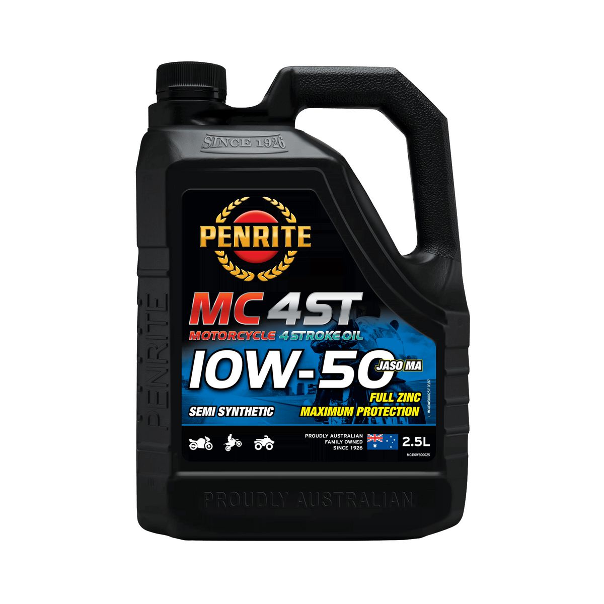 Penrite MC-4ST 4 Stroke Oil Semi Synthetic 10W-50 2.5L
