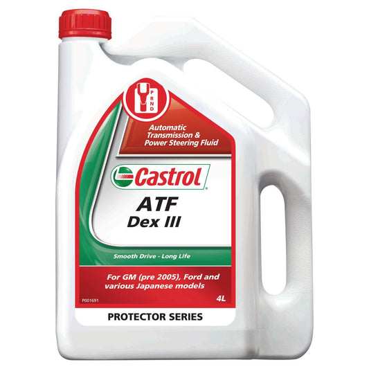 Castrol Automatic Transmission Fluid ATF Dex III 4L 3381101