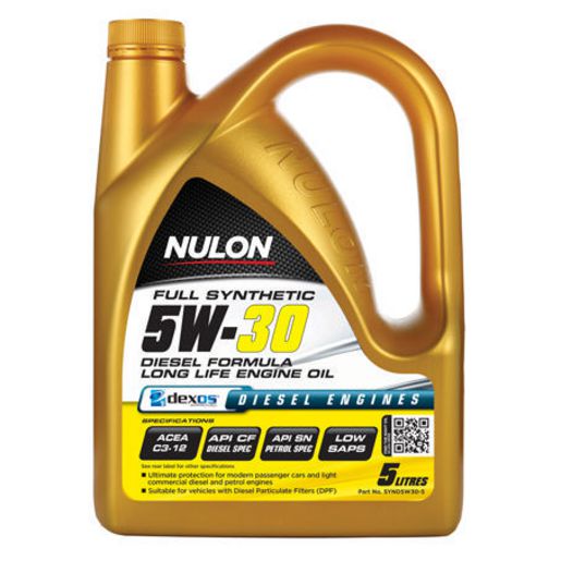 Nulon Full Synthetic Long Life Diesel Engine Oil 5W-30 5L