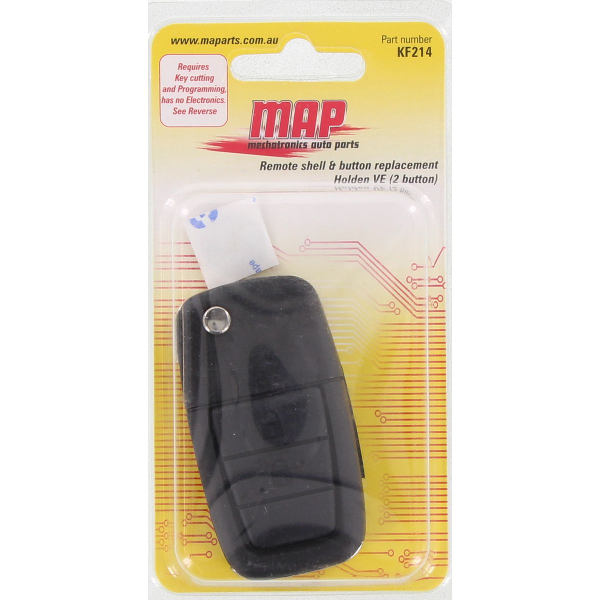 MAP Car Remote Shell & Buttons (2 Button) fits Holden VE KF214