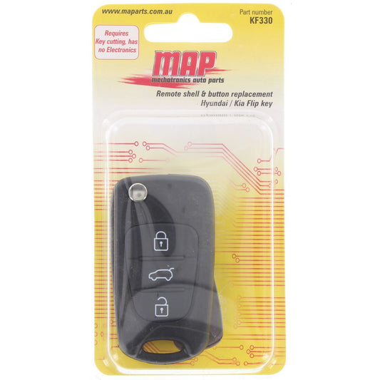 MAP Car Remote Shell & Buttons (Flip) fits Hyundai/Kia KF330
