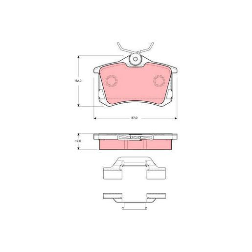 TRW Cotec Brake Pad Set GDB1416