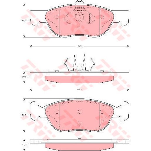 TRW Brake Pad Set GDB1487