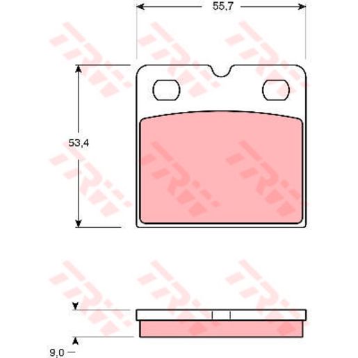 TRW Cotec Brake Pad Set Rear GDB1641