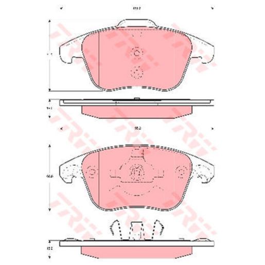 TRW Brake Pad Set GDB1691