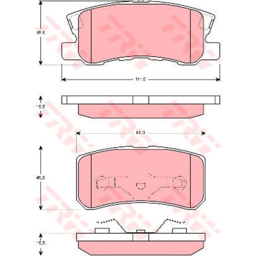 TRW Cotec Brake Pad Set GDB3247