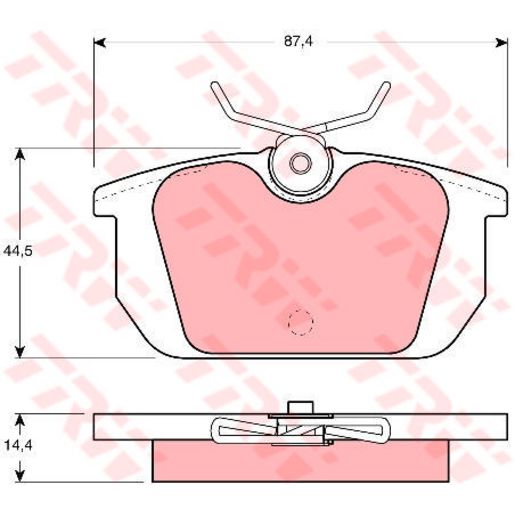 TRW Cotec Brake Pad Set GDB466