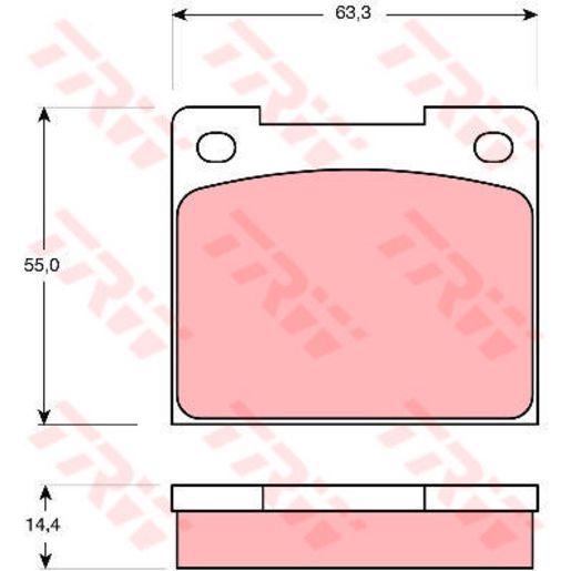 TRW Cotec Brake Pad Set GDB533