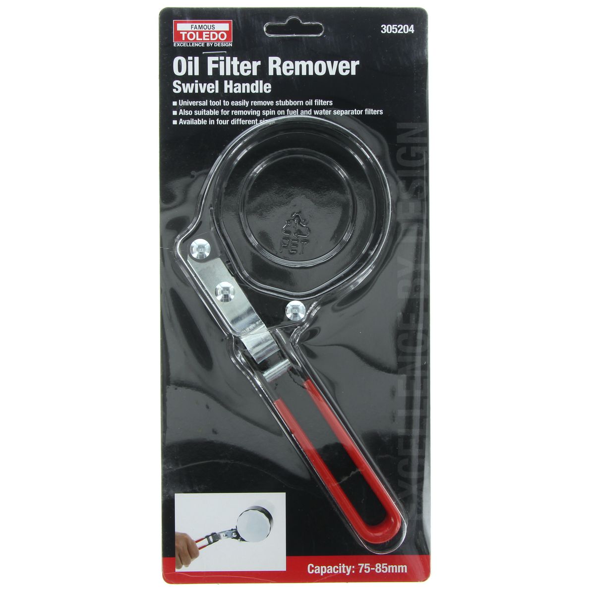 Toledo Oil Filter Remover Swivel 73-85mm 305204