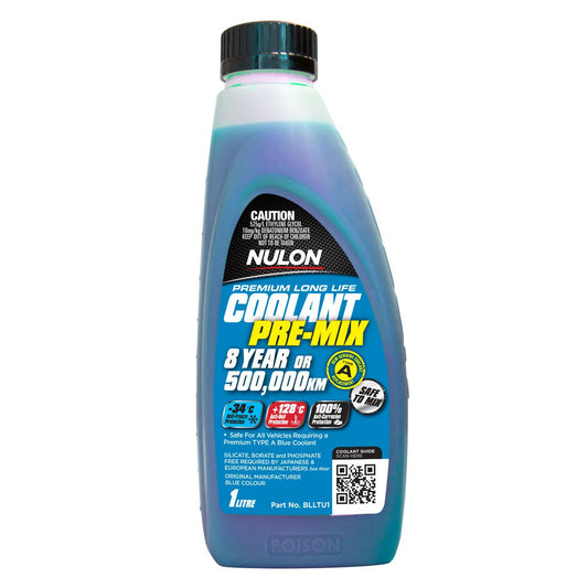 Nulon Coolant Blue Long Life Pre-mix 1L