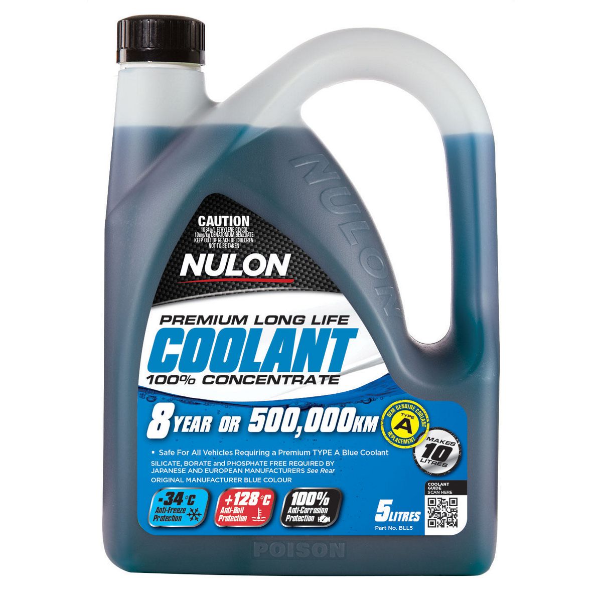 Nulon Coolant Blue Long Life Concentrate 5L