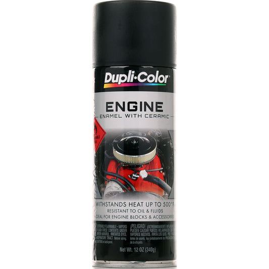Dupli-Color Aerosol Spray Engine Enamel Low Gloss Black 340g DE1634