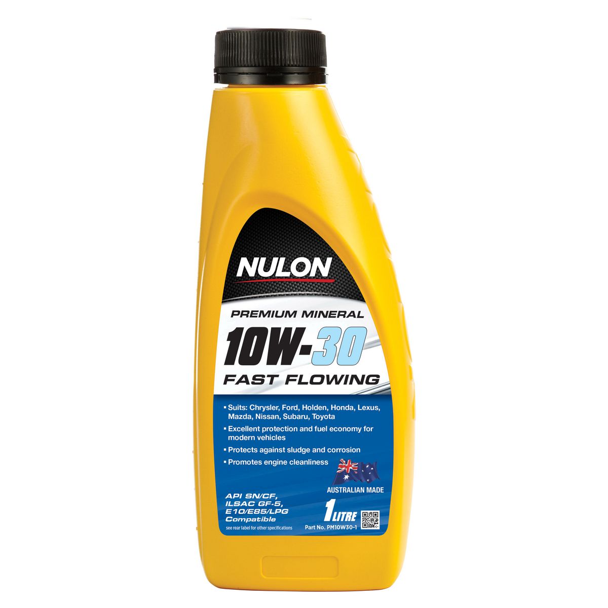 Nulon Premium Mineral Oil Fast Flowing 10W-30 1L