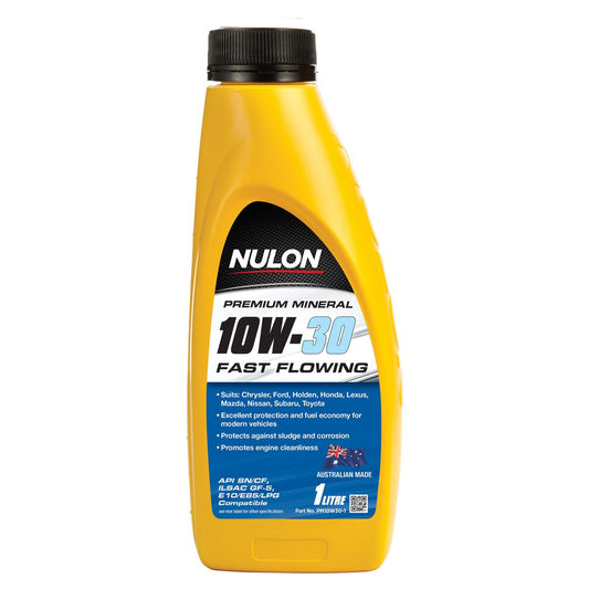 Nulon Premium Mineral Oil Fast Flowing 10W-30 1L