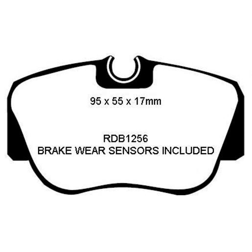 RDA GP Max Brake Pad Set Front RDB1256