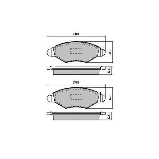 RDA GP Max Brake Pad Set Front RDB1943