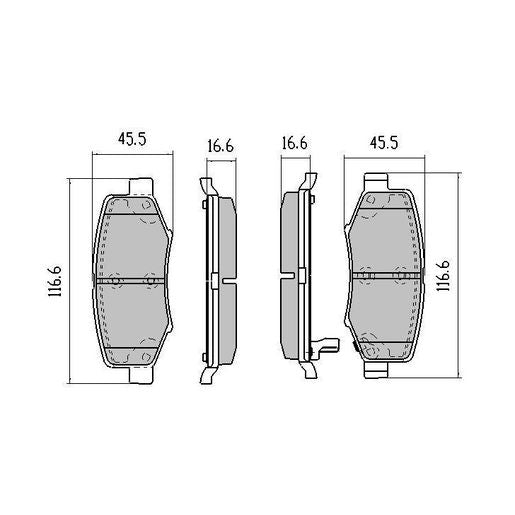 RDA GP Max Brake Pad Set Rear RDB2007