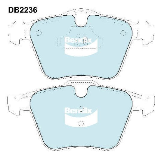 Bendix Heavy Duty Brake Pad Set Front DB2236 HD
