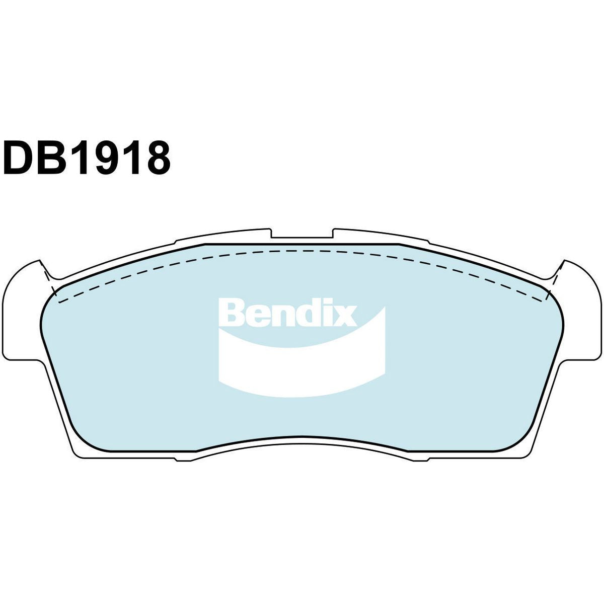 Bendix General CT Brake Pad Set Front DB1918 GCT