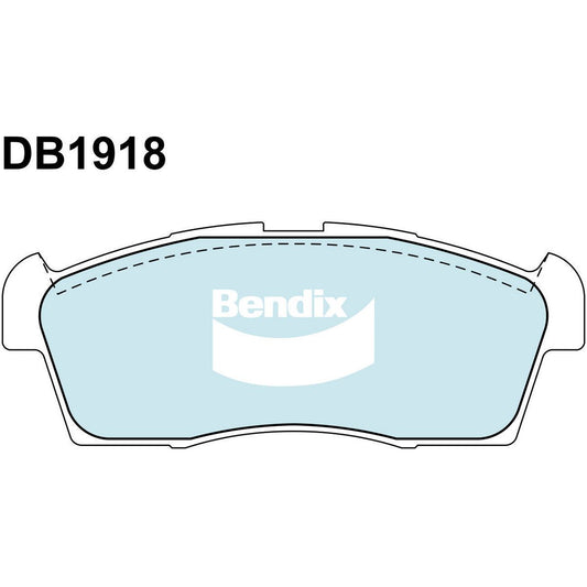 Bendix General CT Brake Pad Set Front DB1918 GCT