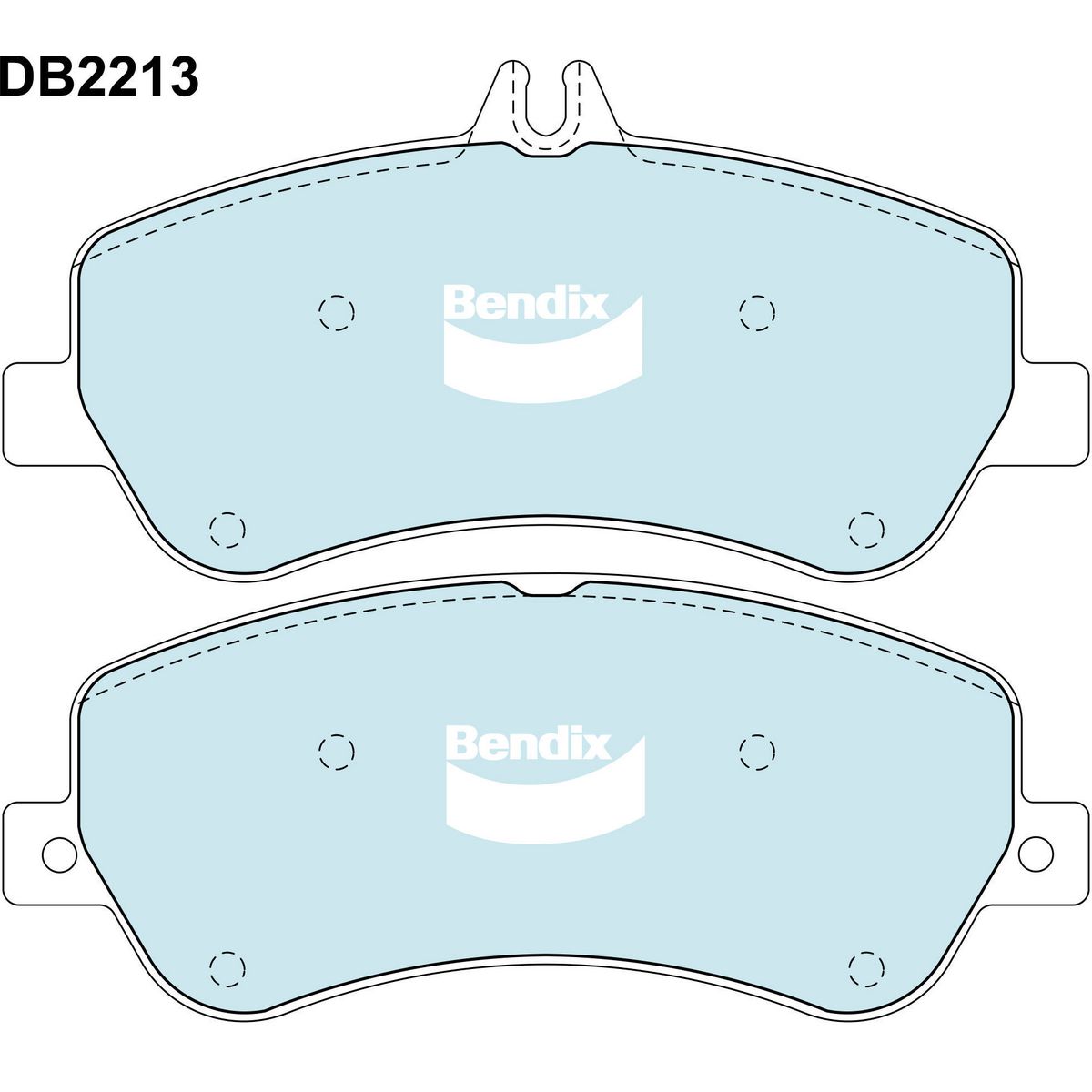 Bendix General CT Brake Pad Set Front DB2213 GCT