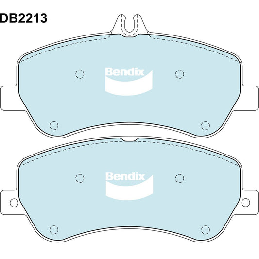 Bendix General CT Brake Pad Set Front DB2213 GCT