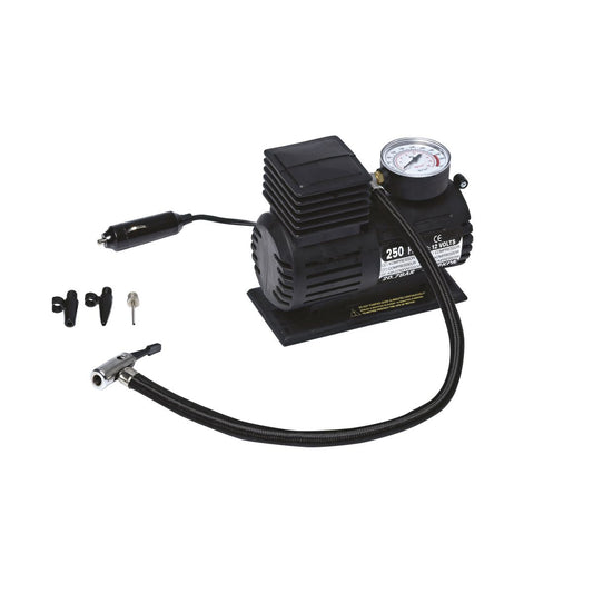 GV Tools Air Compressor 12V 250PSI With Gauge GVAC250