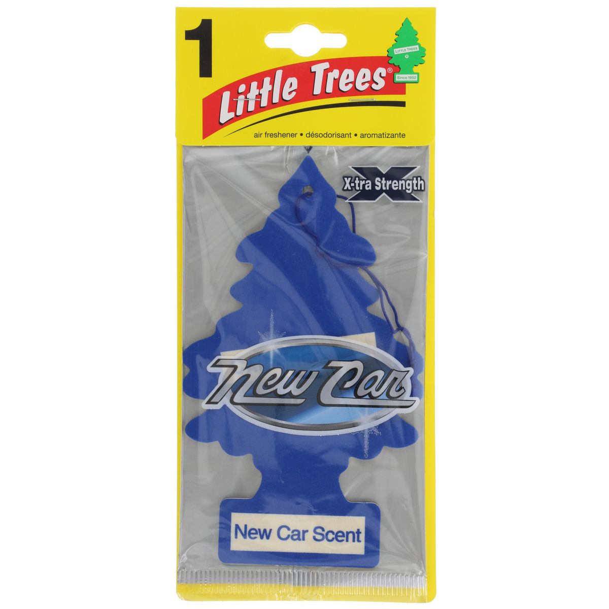Little Trees Car Air Freshener X-Tra Strength New Car Scent Large 1 Pack
