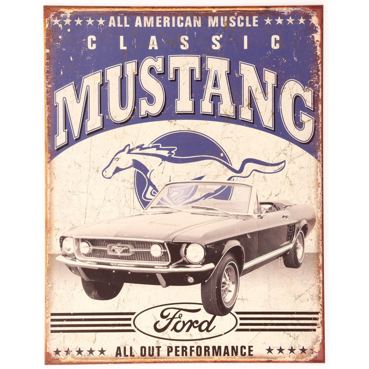 Classic Mustang Metal Sign (32x41cm) 1813