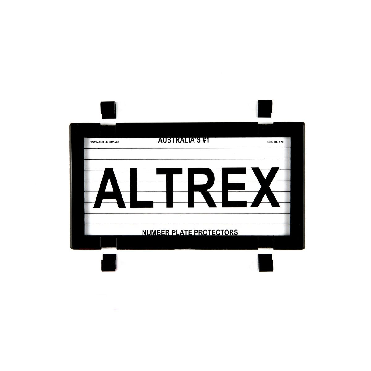 Altrex Motorbike Number Plate Cover Black With Lines