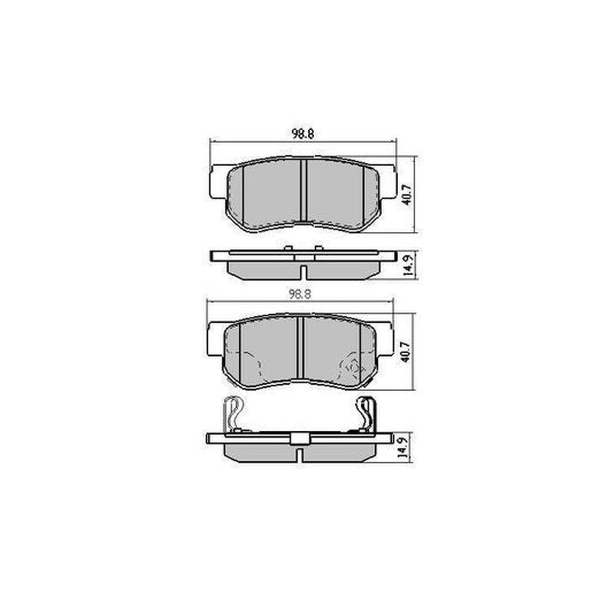 RDA Phantom Ceramic Brake Pad Set Rear RDC1451