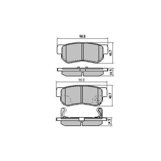 RDA Phantom Ceramic Brake Pad Set Rear RDC1451