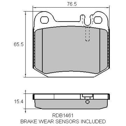 RDA GP Max Brake Pad Set Rear RDB1461