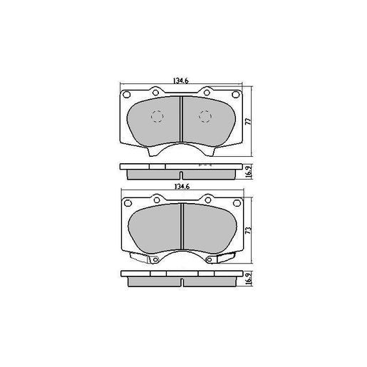 RDA GP Max Brake Pad Set Front RDB1482