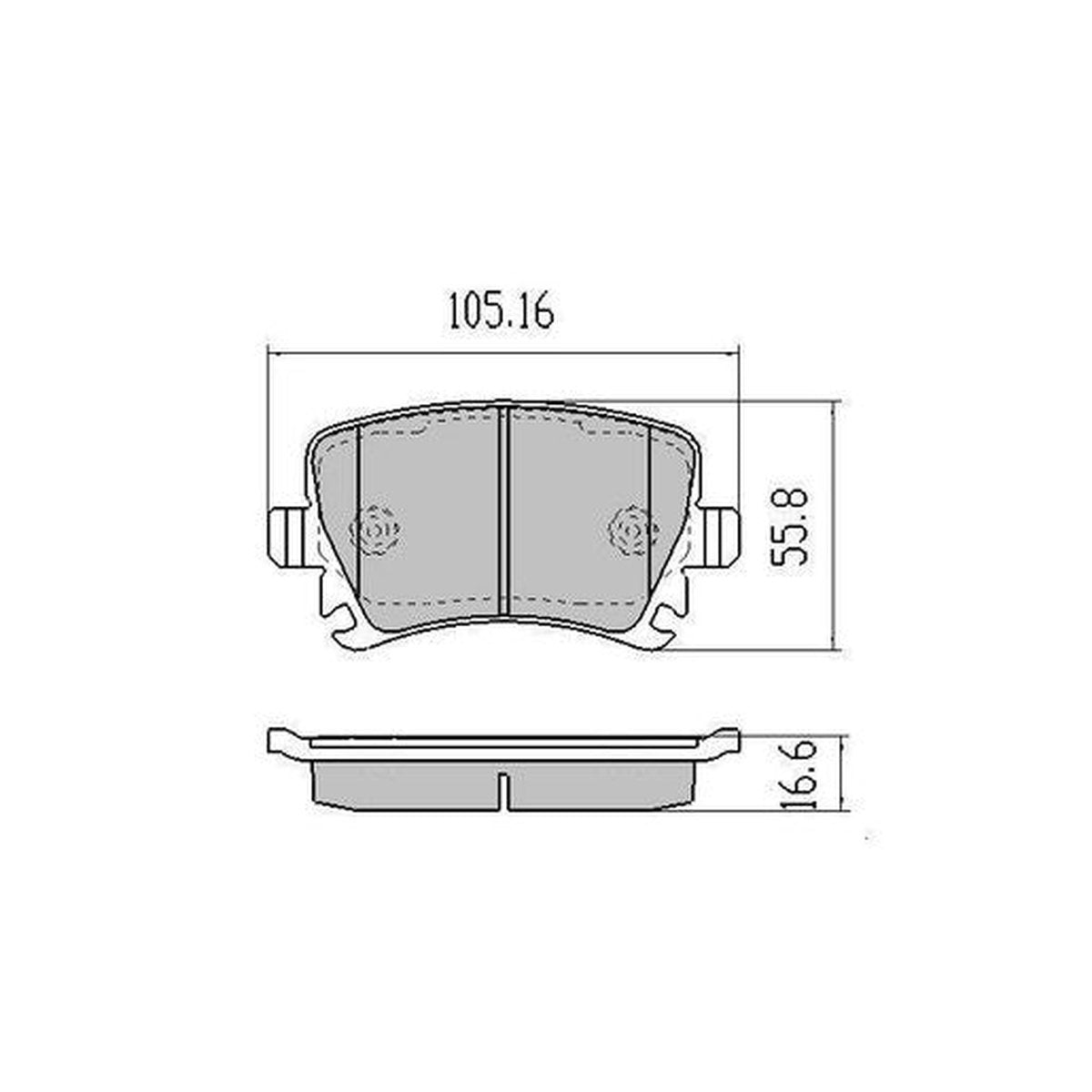 RDA Phantom Ceramic Brake Pad Set Rear RDC1929