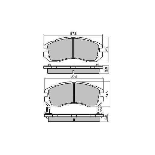 RDA Brakes Extreme Brake Pad Set Front RDX1185SM