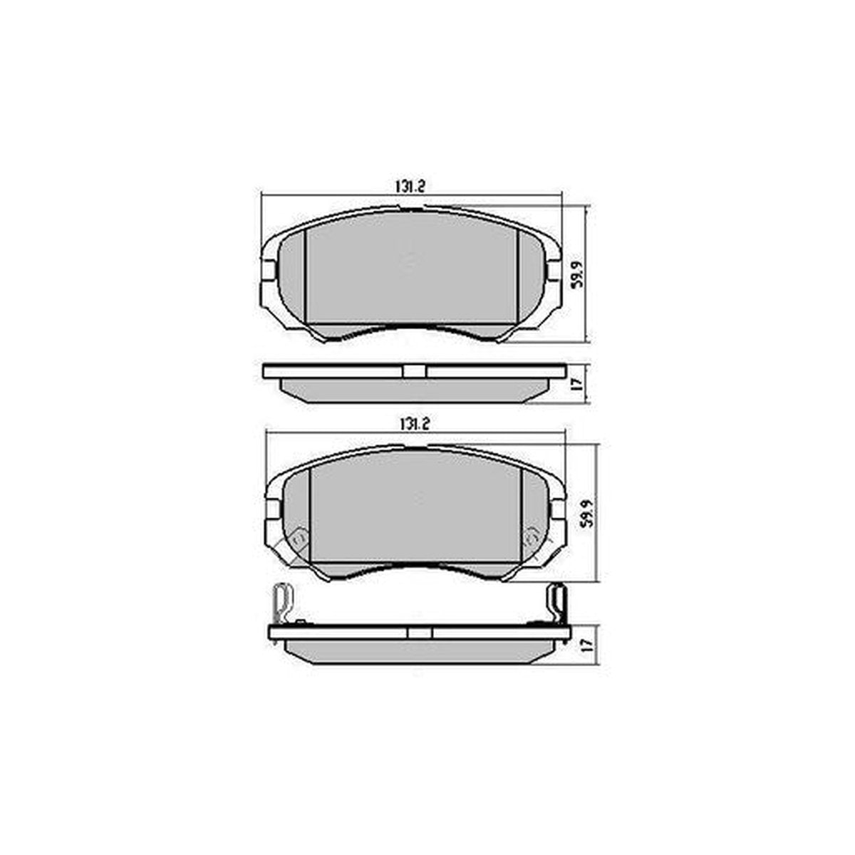RDA Phantom Ceramic Brake Pad Set Front RDC1504