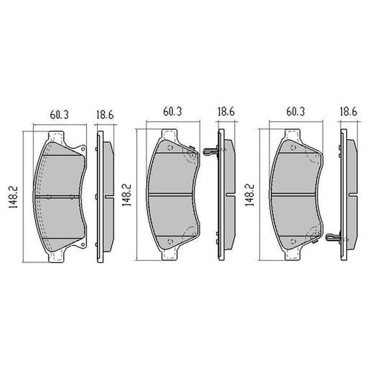 RDA Phantom Ceramic Brake Pad Set Front RDC2068