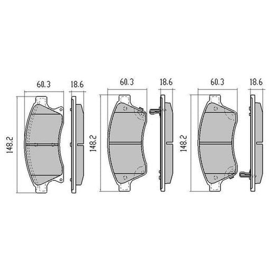 RDA Phantom Ceramic Brake Pad Set Front RDC2068