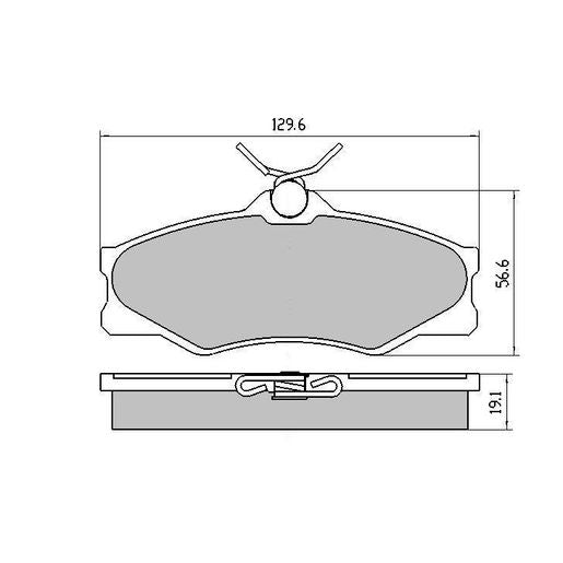 RDA GP Max Brake Pad Set Front RDB1139