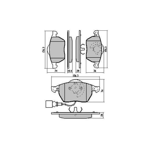RDA GP Max Brake Pad Set Front RDB1492