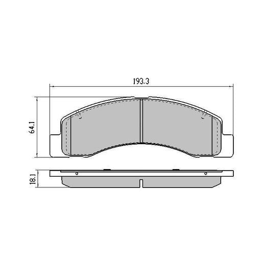 RDA GP Max Brake Pad Set Front RDB1731