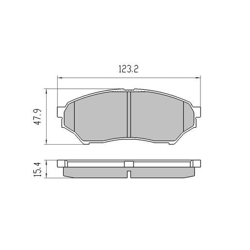 RDA GP Max Brake Pad Set Front RDB1941